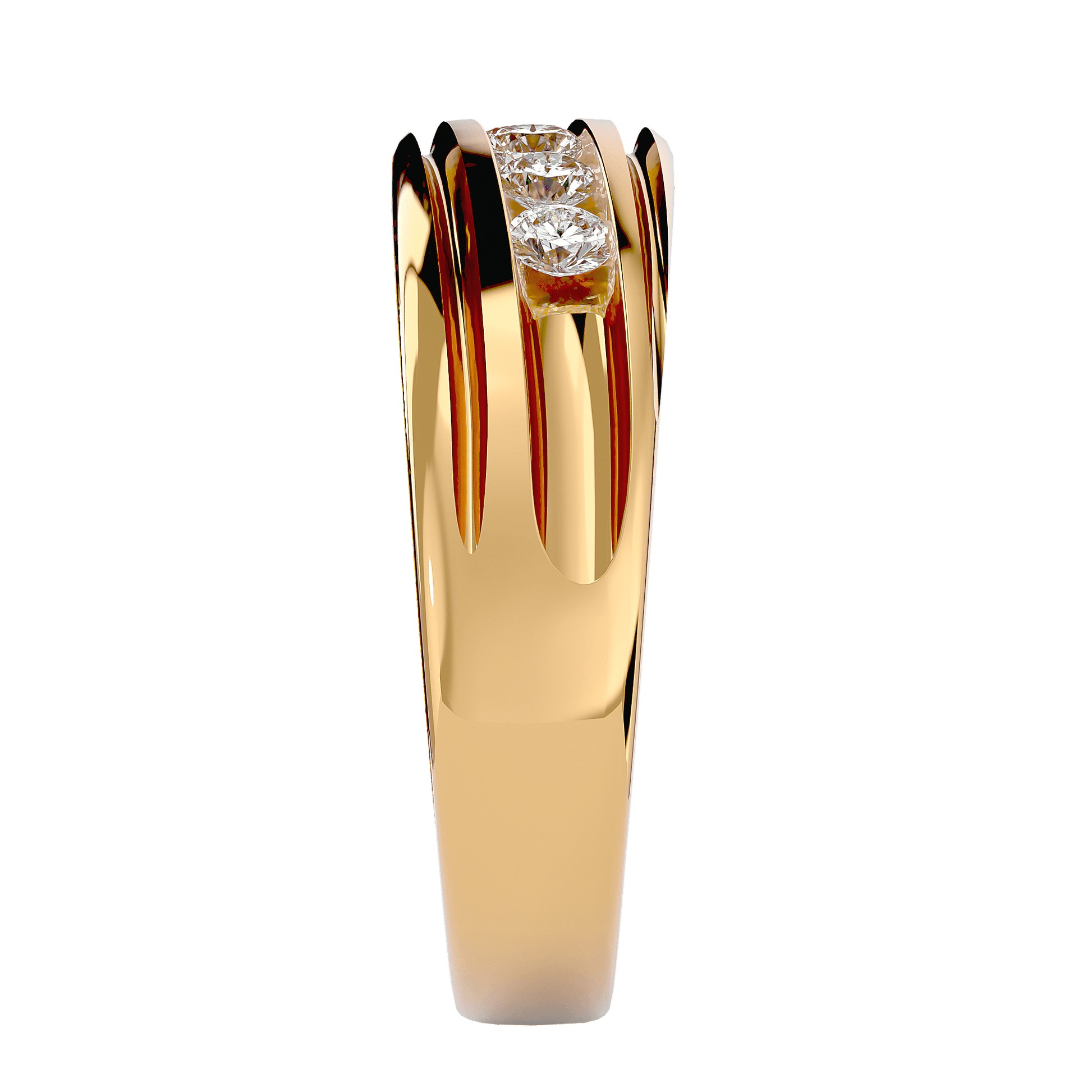 Close-up of the Zane diamond ring by Carat House Dubai showcasing sparkling details and elegant design.