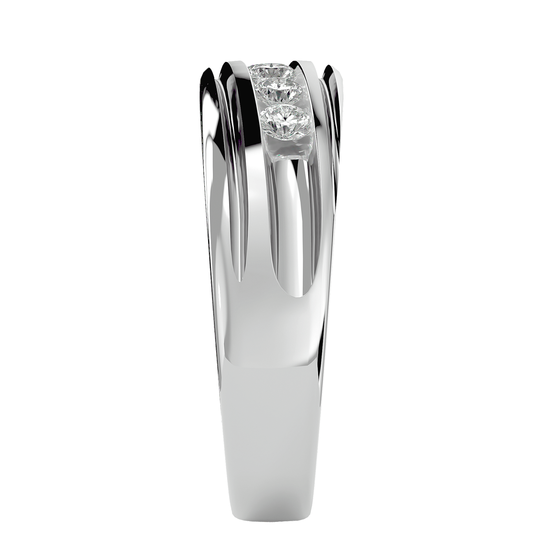Elegant Zane diamond ring by Carat House Dubai featuring a central gemstone and intricate band design.