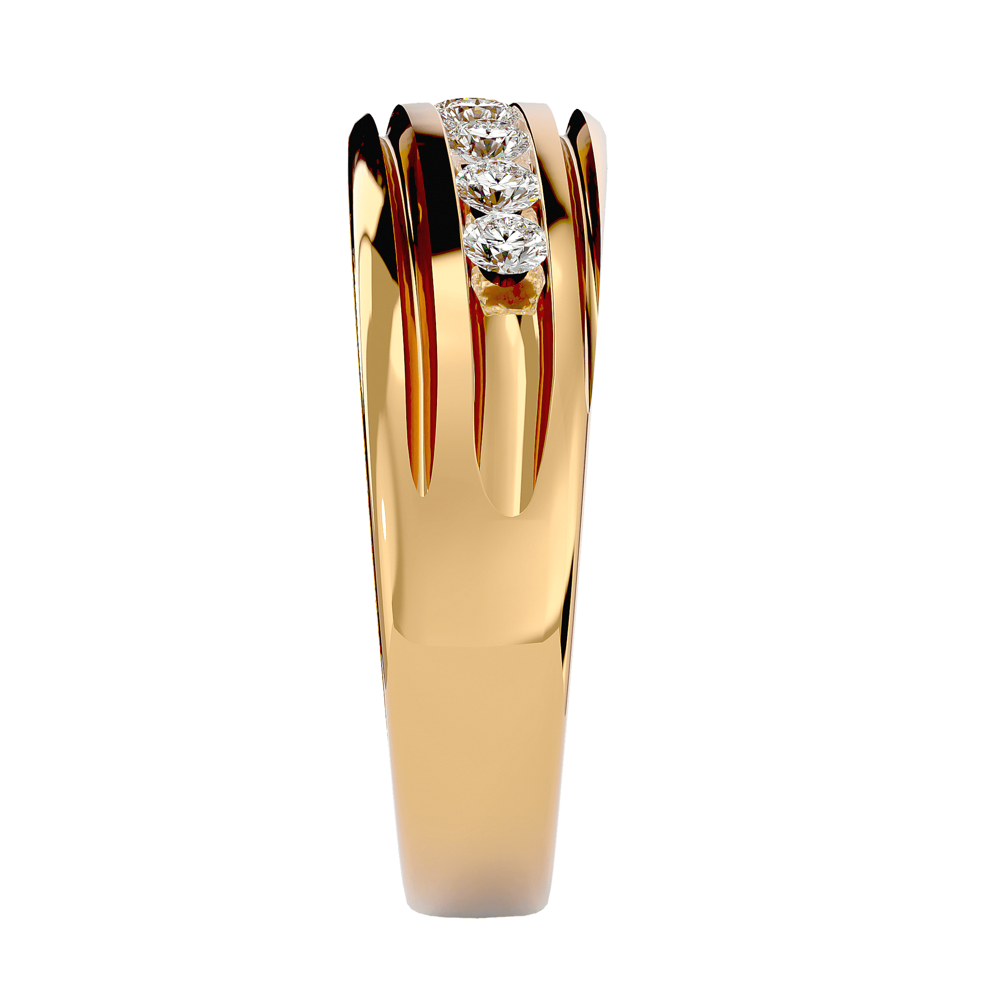 Elegant Zafir gemstone from Carat House Dubai showcasing deep blue color and intricate cut on a white background.