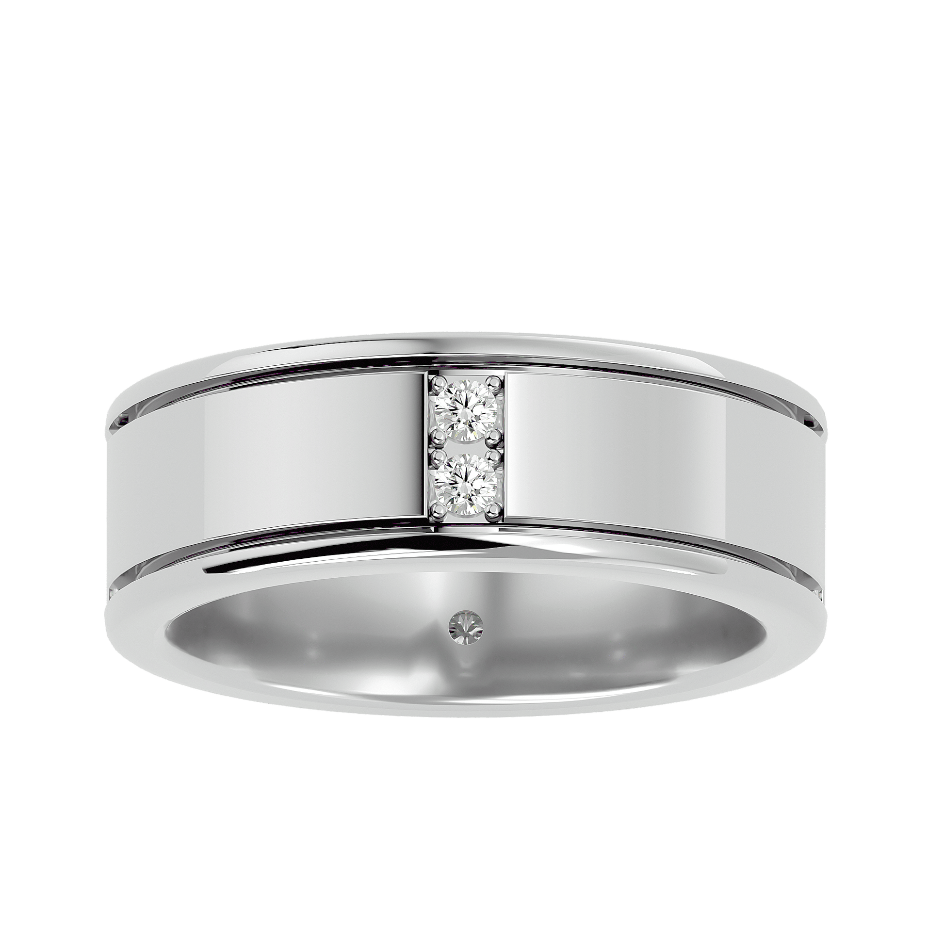 Elegant Tariq diamond ring by Carat House Dubai showcasing a sparkling central diamond and intricate band design.