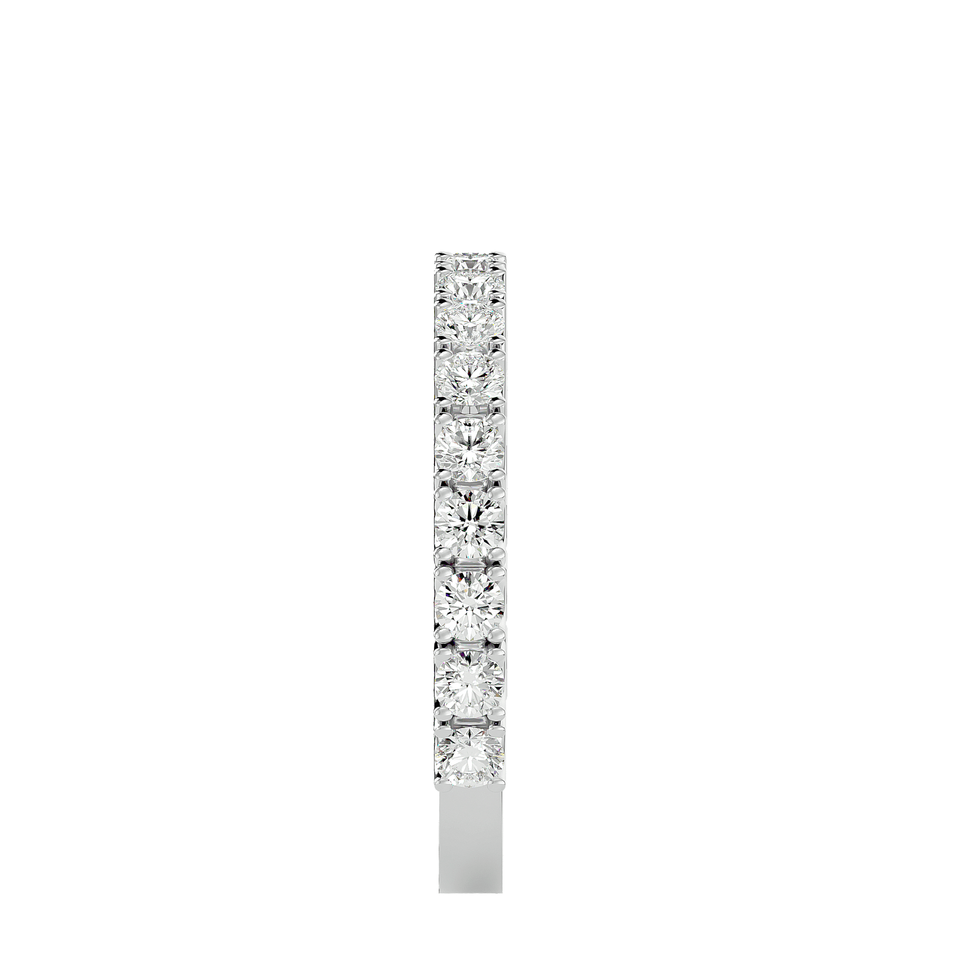 Juliana U-Prong ¾ Eternity Band by Carat House Dubai featuring sparkling diamond accents on a sleek gold ring.