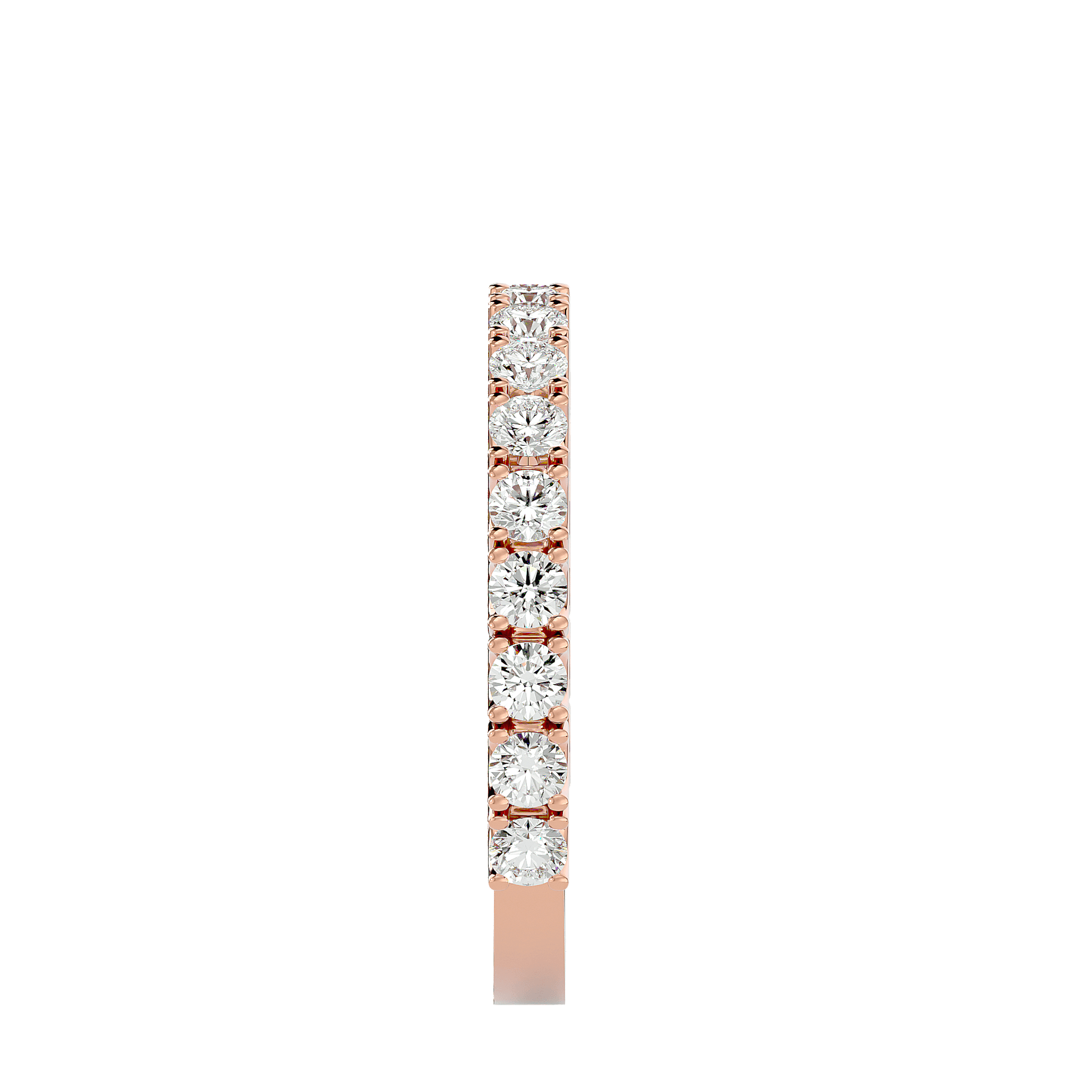 Juliana Carat House Dubai U-Prong ¾ Eternity Band with sparkling gemstones, elegant design, and polished gold finish.