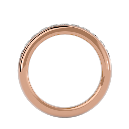 Juno – Princess-Cut Half-Eternity Channel Set Band