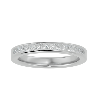 Gabriella – 1/3 Channel-Set Princess-Cut Diamond Band