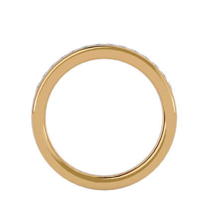 Gabriella – 1/3 Channel-Set Princess-Cut Diamond Band