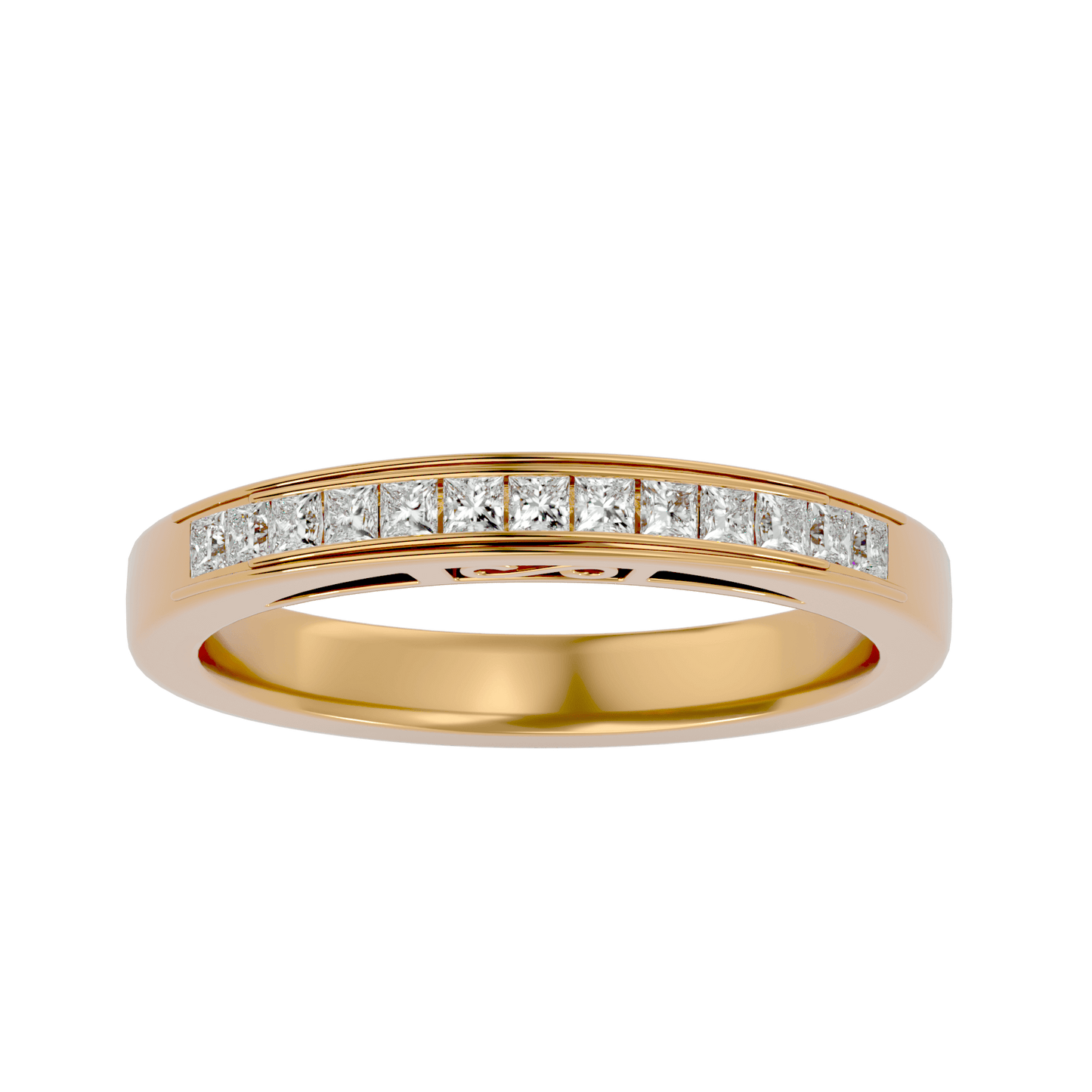 Elisa – 1/3 Channel-Set  Princess Band with Filigree Detailing