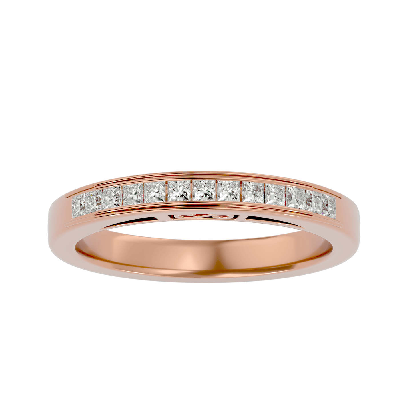 Elisa – 1/3 Channel-Set  Princess Band with Filigree Detailing