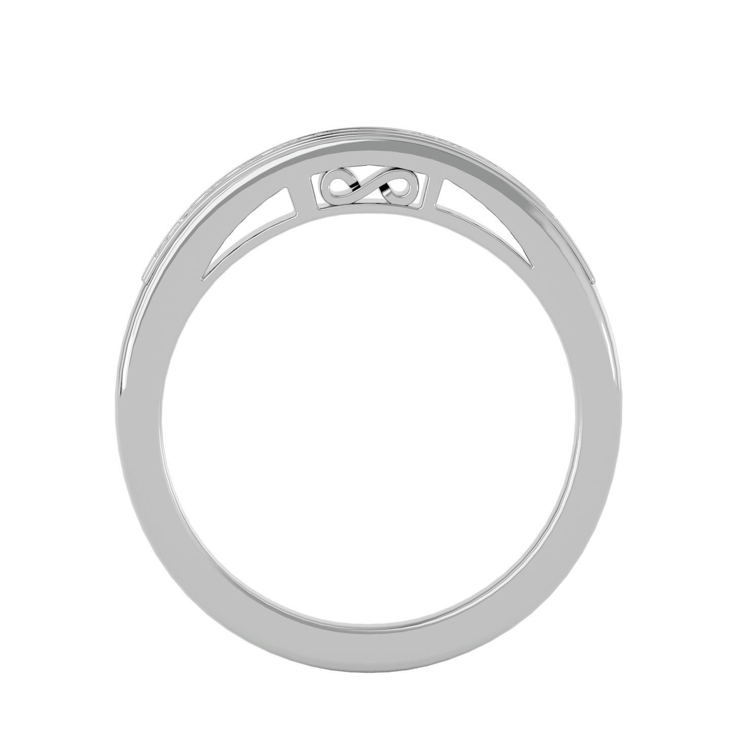 Elisa – 1/3 Channel-Set  Princess Band with Filigree Detailing