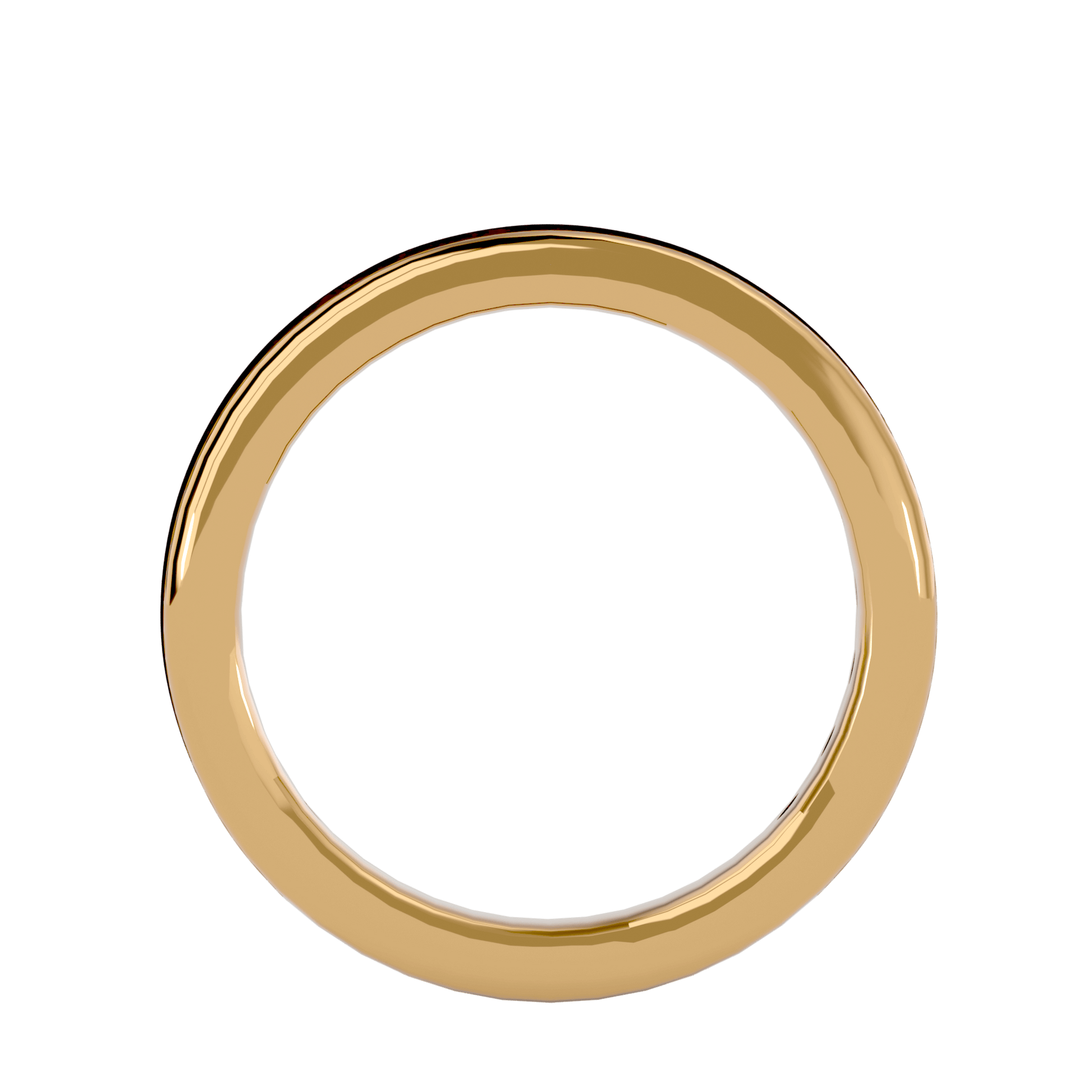Luciana channel-set shared prong eternity band by Carat House Dubai, featuring sparkling gemstones on a sleek gold band