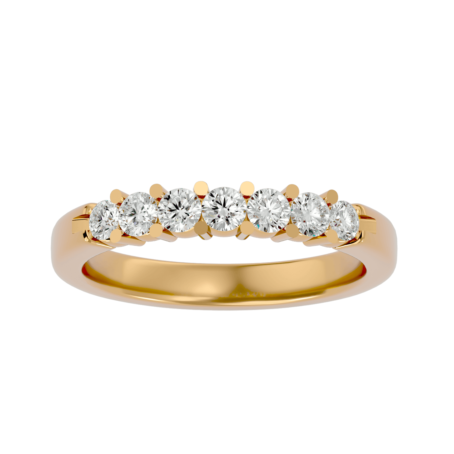 Alba – Seven-Stone U-Prong Diamond Band