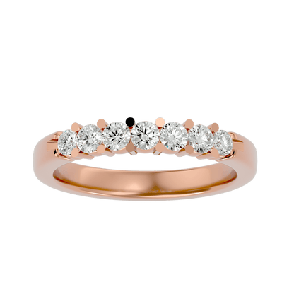 Alba – Seven-Stone U-Prong Diamond Band