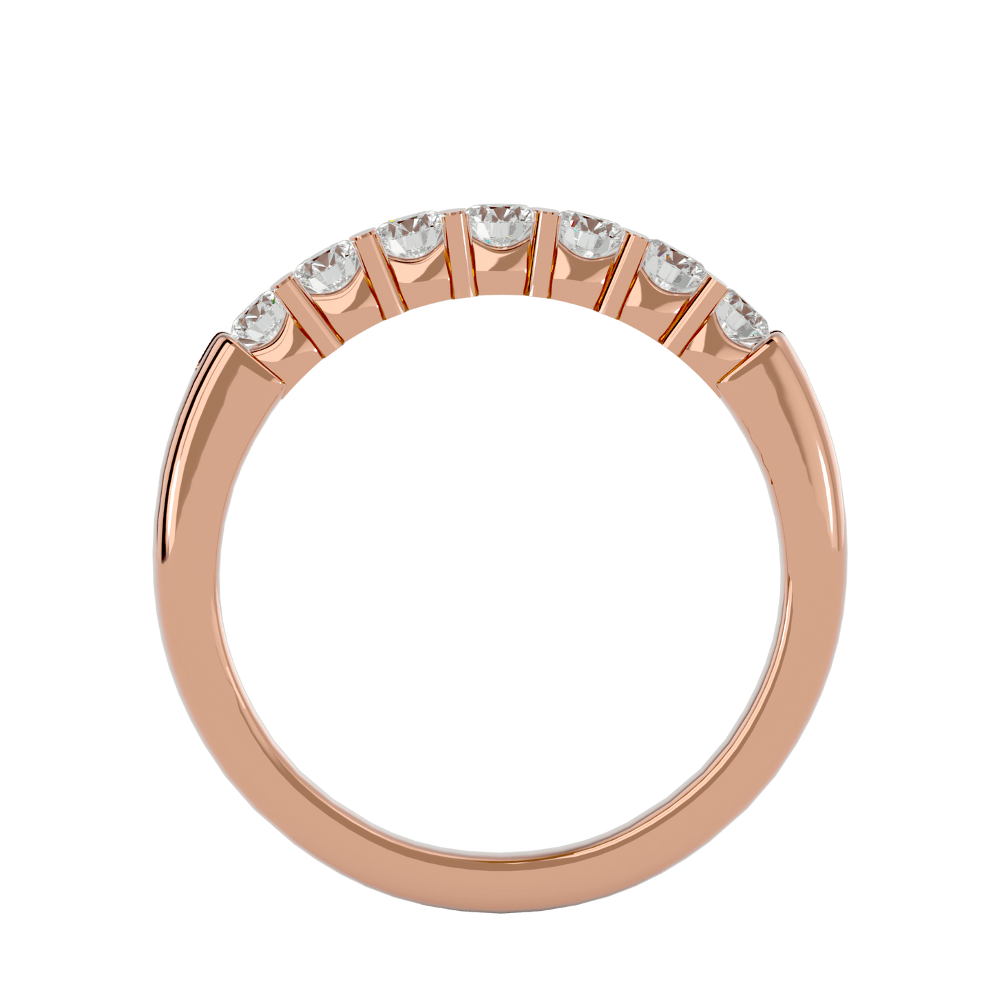 Alba – Seven-Stone U-Prong Diamond Band