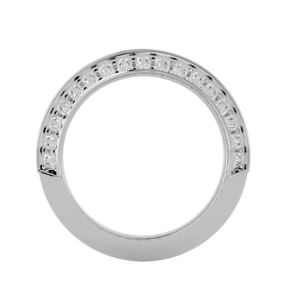 Zelda – Knife-Edge Pavé Diamond Band