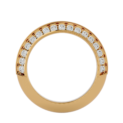 Zelda – Knife-Edge Pavé Diamond Band