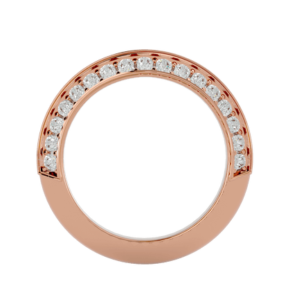 Zelda – Knife-Edge Pavé Diamond Band