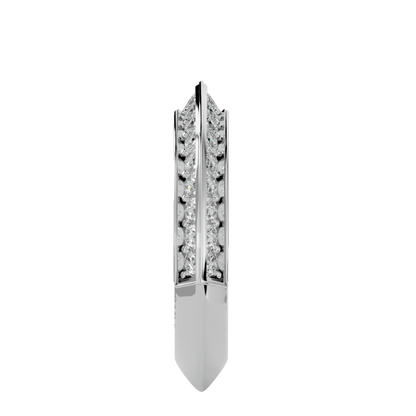 Zelda – Knife-Edge Pavé Diamond Band