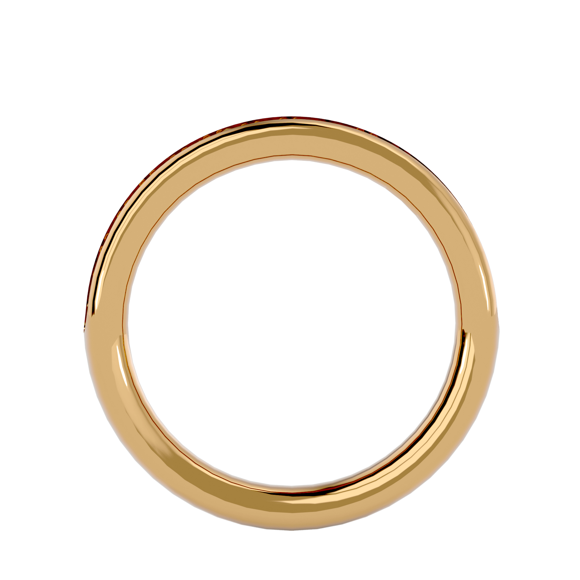 Carat House Dubai Amaya channel-set shared prong eternity band with sparkling gemstones and elegant design on a white background.
