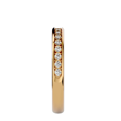 Amaya– The Channel-Set Shared Prong Eternity Band