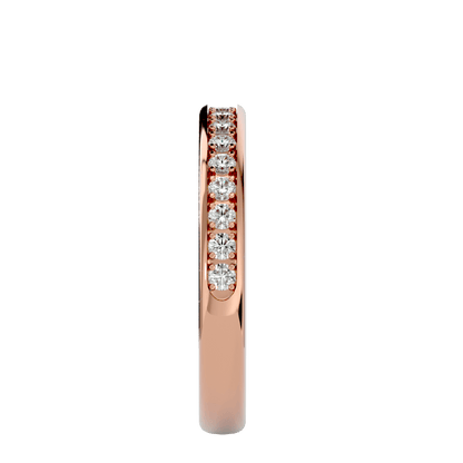 Amaya– The Channel-Set Shared Prong Eternity Band