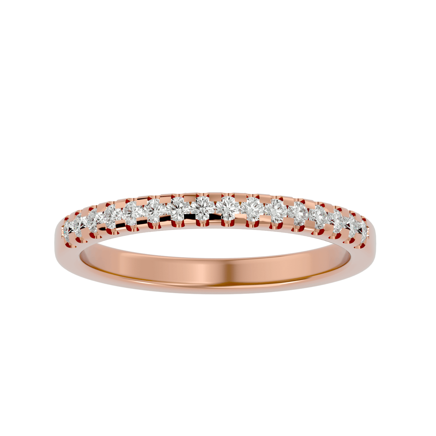 Soraya– 1/3 Pavé Eternity Diamond Band