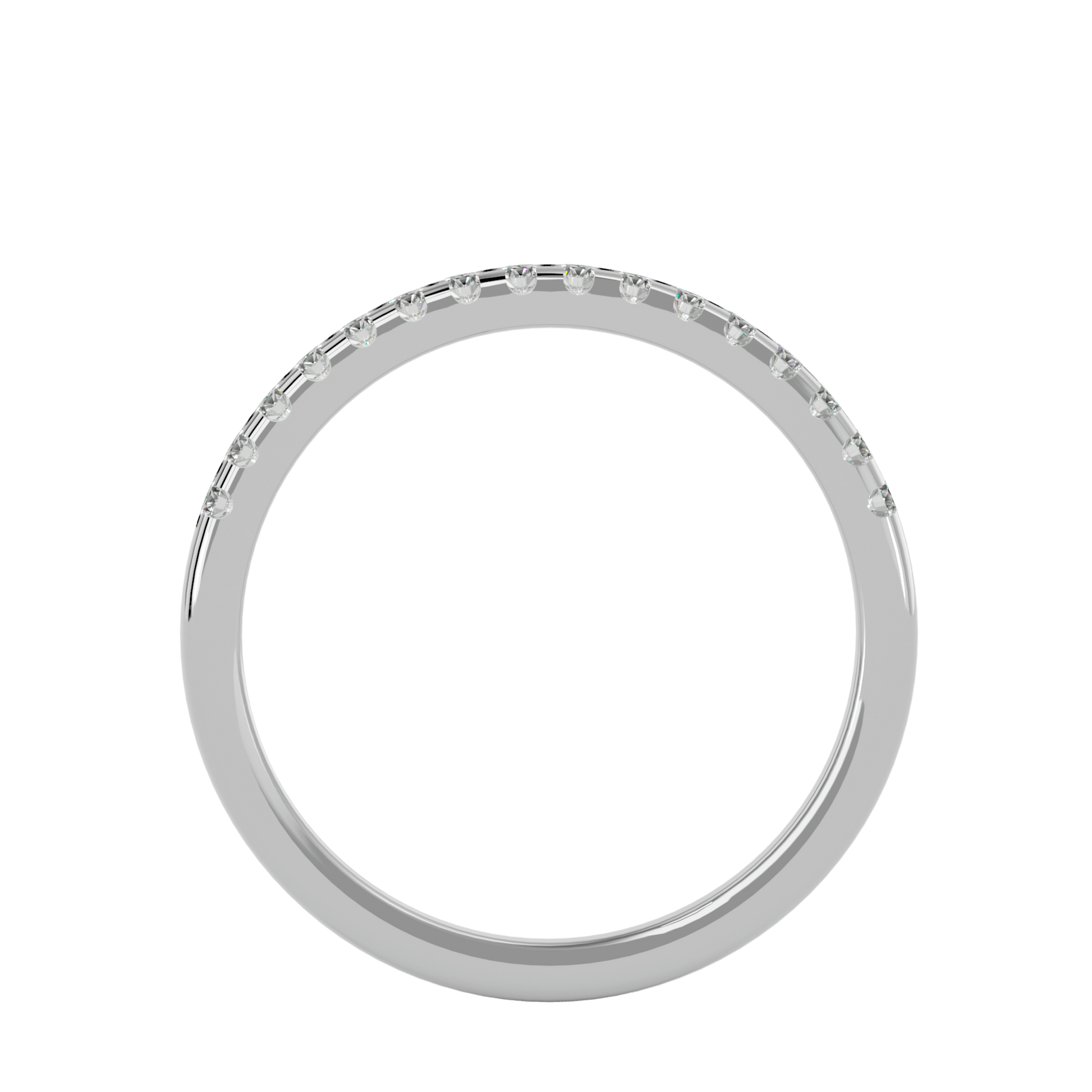 Carat House Dubai Soraya 1/3 pavé eternity diamond band with sparkling diamonds set in a sleek gold band.