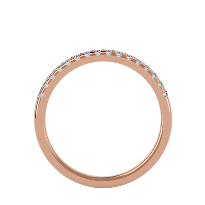 Soraya– 1/3 Pavé Eternity Diamond Band