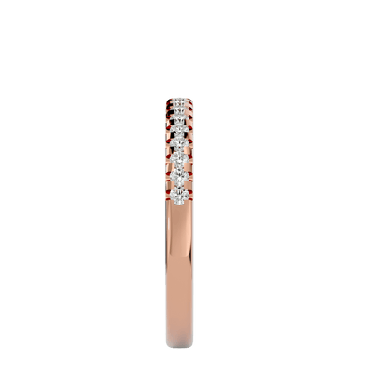 Soraya– 1/3 Pavé Eternity Diamond Band