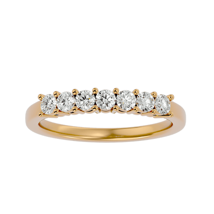 Fawn – Seven-Stone Basket Set Diamond Band