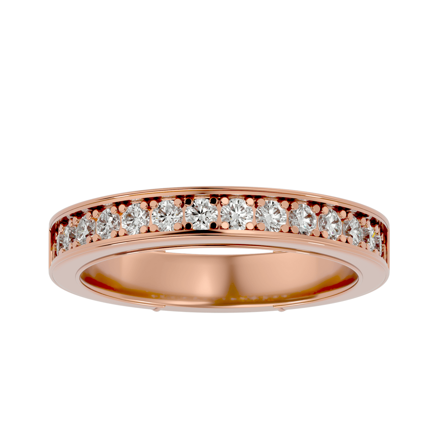 Haven– The Channel-Set Shared Prong Eternity Band