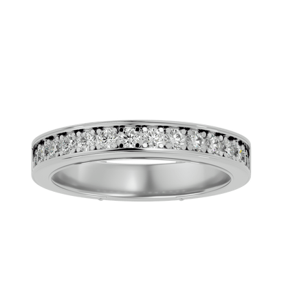 Haven– The Channel-Set Shared Prong Eternity Band