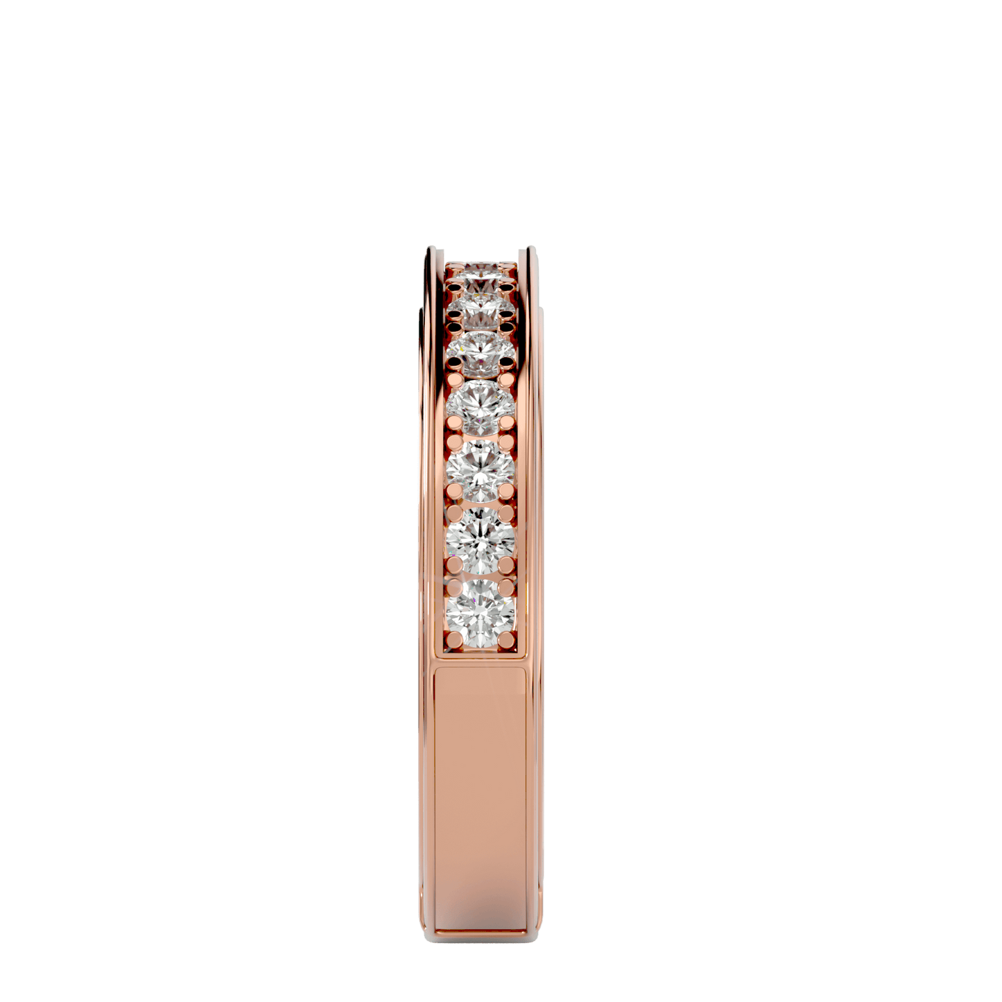 Haven– The Channel-Set Shared Prong Eternity Band