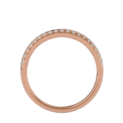 Marlina- The Half Pavé Diamond Band