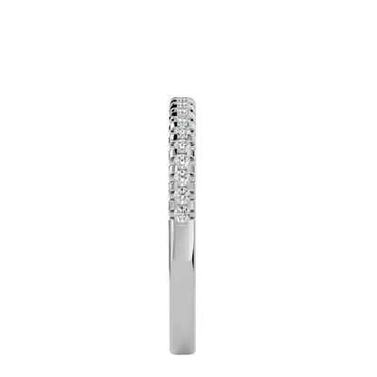 Marlina- The Half Pavé Diamond Band
