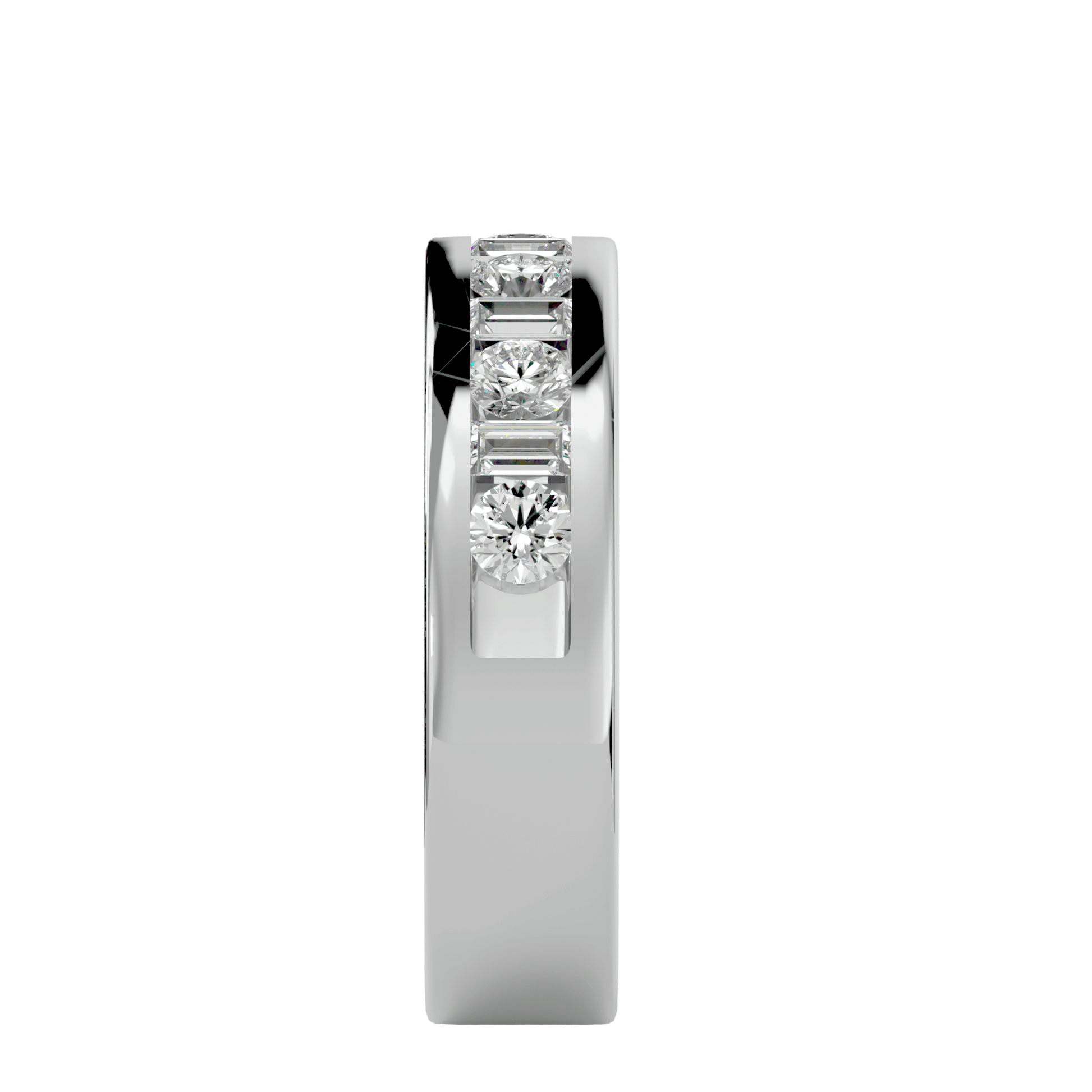 Elegant Cade necklace by Carat House Dubai featuring a sleek, modern design with a polished silver finish.