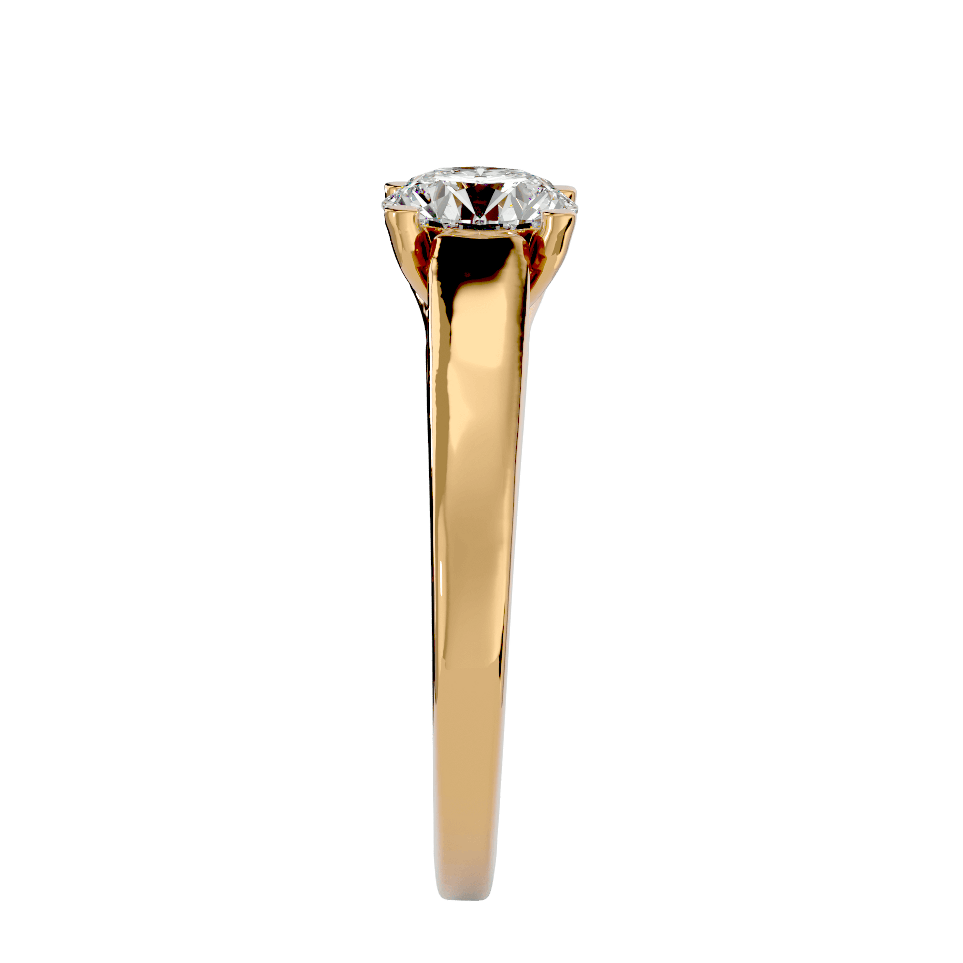 Elegant Harper ring setting by Carat House Dubai featuring intricate detailing for gemstone placement.