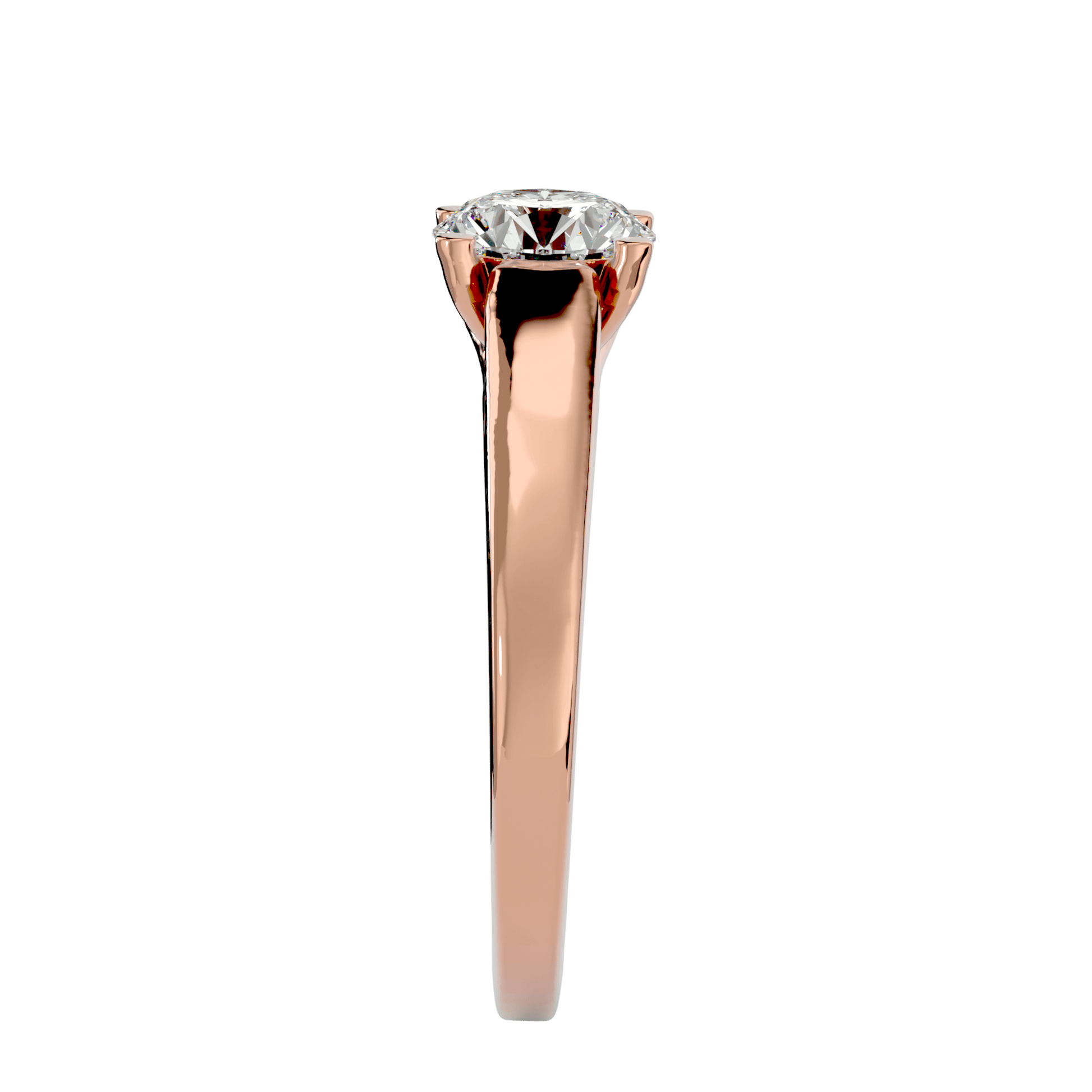 Carat House Dubai Harper Ring Setting showing intricate metalwork and prong settings for gemstones on a silver band.