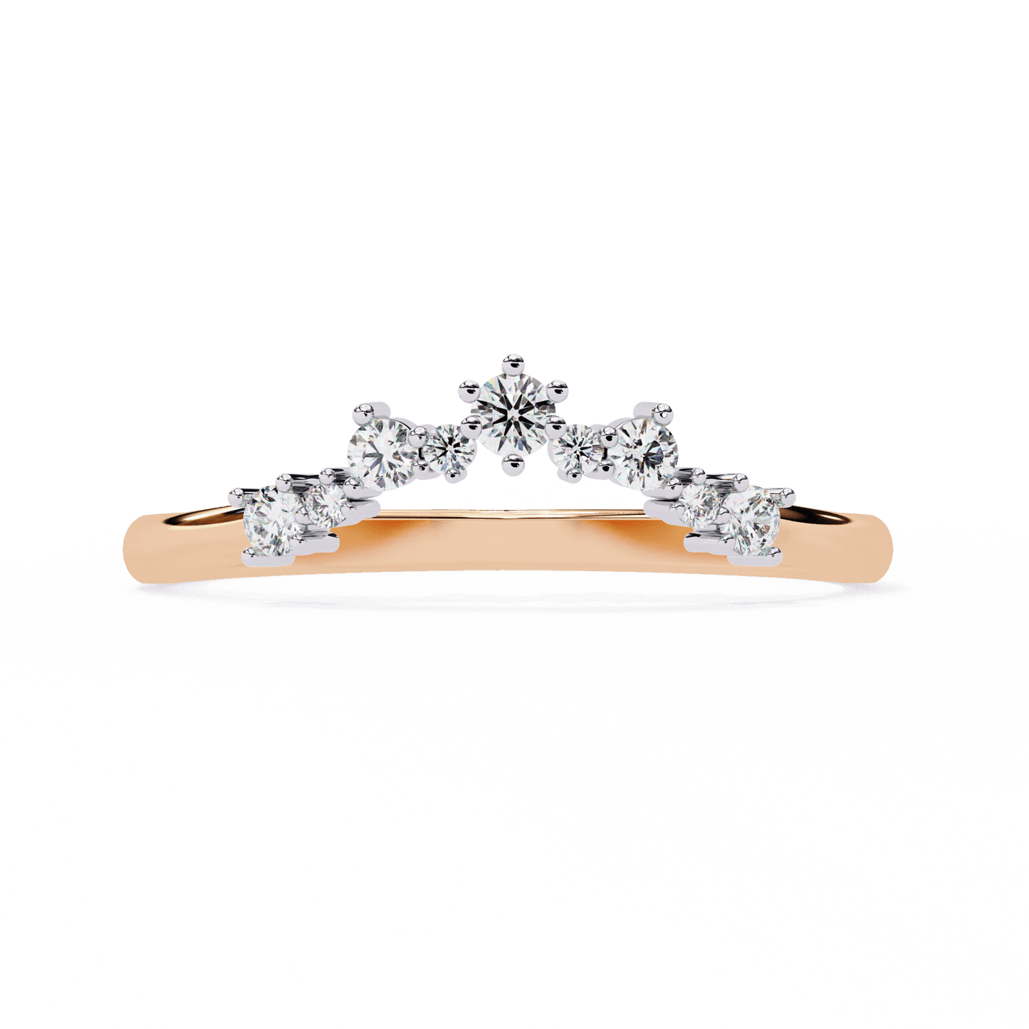 Celestia – Diamond Crown Shaped Band
