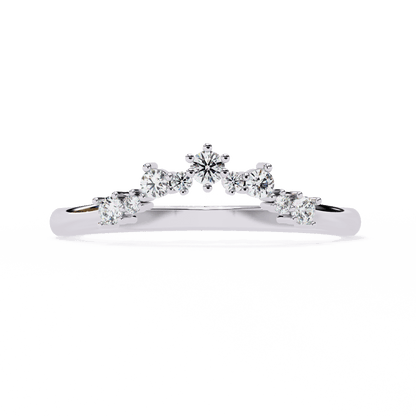 Celestia – Diamond Crown Shaped Band