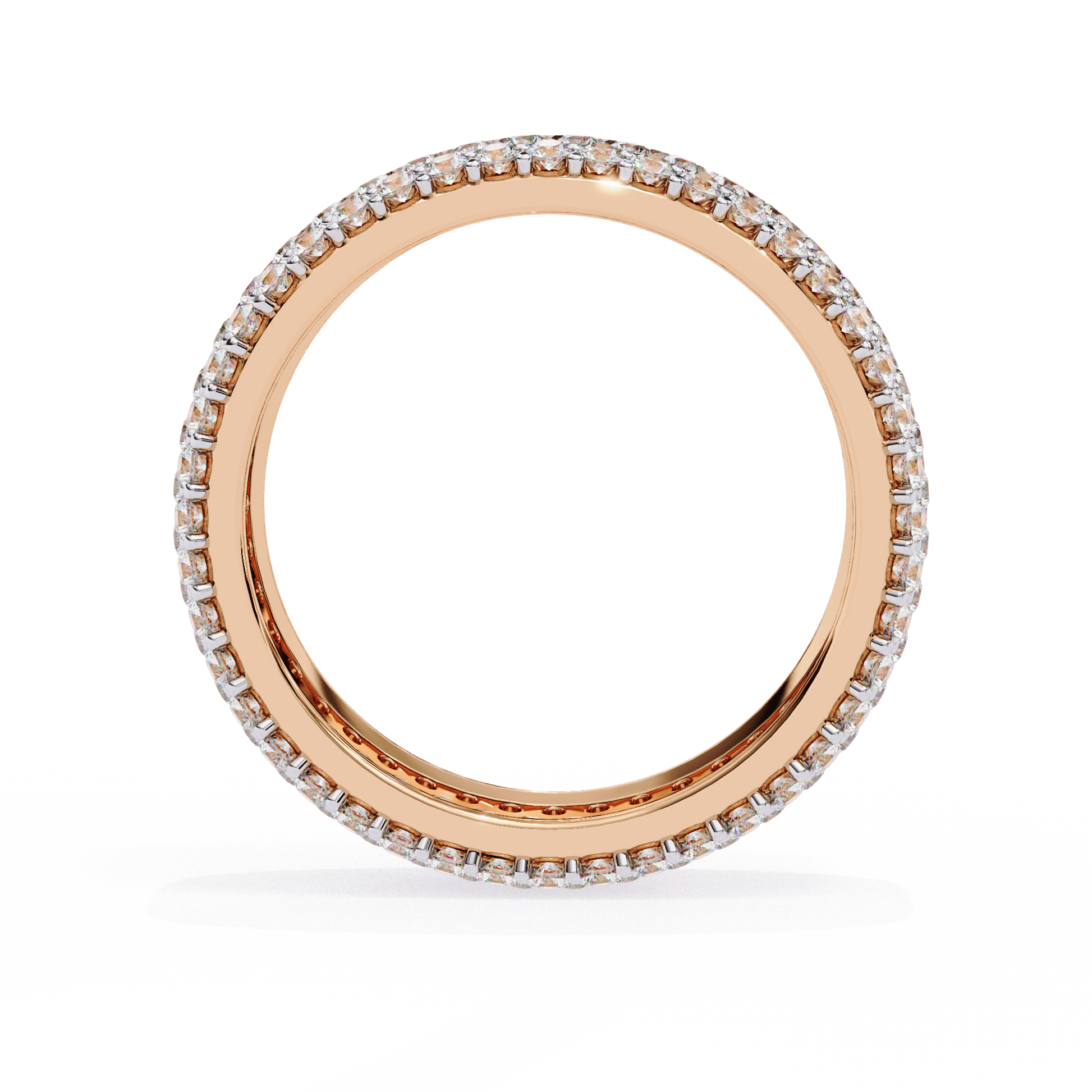 Close-up of Tasha The Grand Pavé diamond ring by Carat House Dubai featuring a sparkling pavé design and intricate craftsmanship.