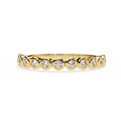 Maura – Bezel-Set Round Diamond Band