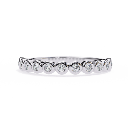 Maura – Bezel-Set Round Diamond Band
