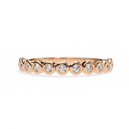 Maura – Bezel-Set Round Diamond Band