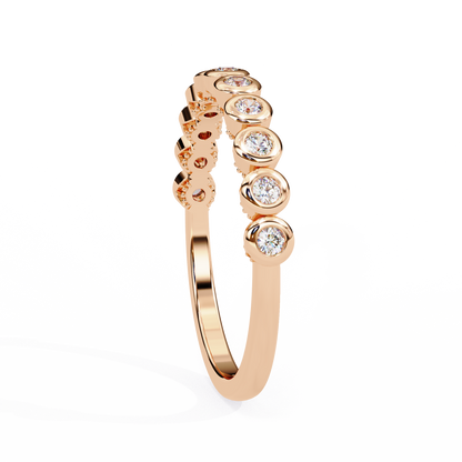 Maura – Bezel-Set Round Diamond Band