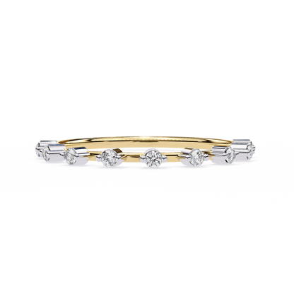 Jasmine – Dainty Two-Prong Diamond Band