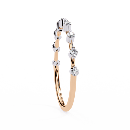 Jasmine – Dainty Two-Prong Diamond Band