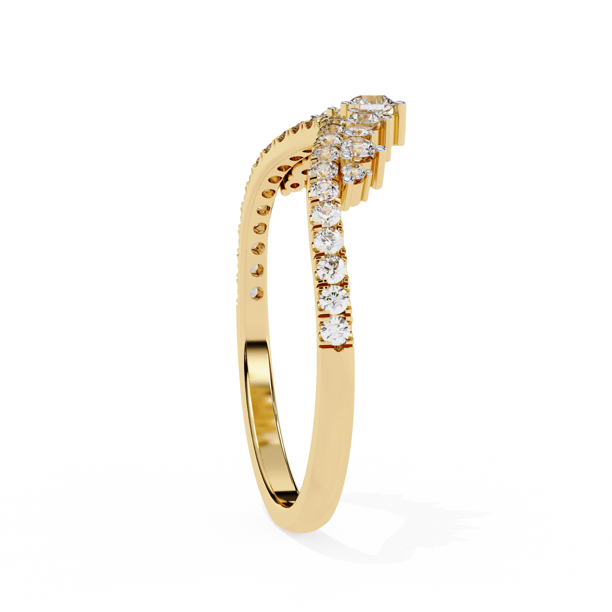 Genevieve diamond tiara band by Carat House Dubai featuring shaped diamond design and intricate craftsmanship.