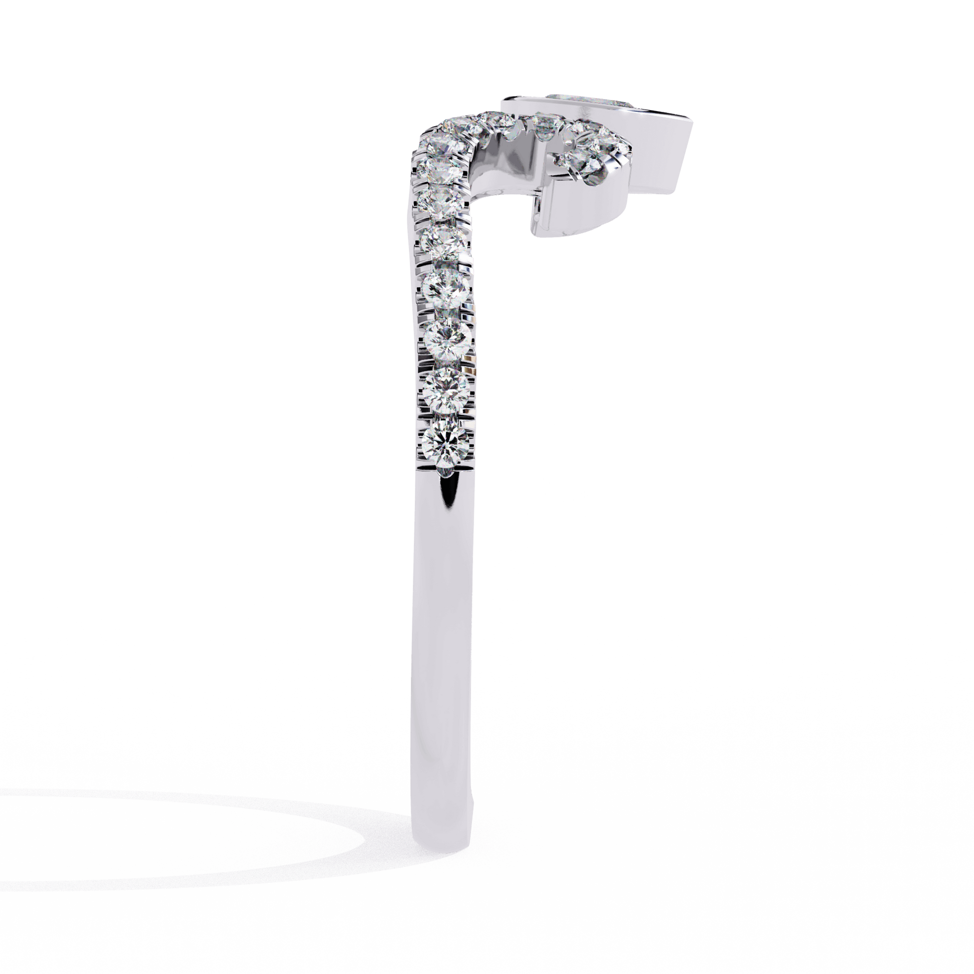 Alani-shaped band by Carat House Dubai featuring a pear-cut gemstone detail in a sleek jewelry design