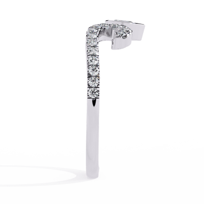 Alani- Shaped Band with Pear-Cut Detail