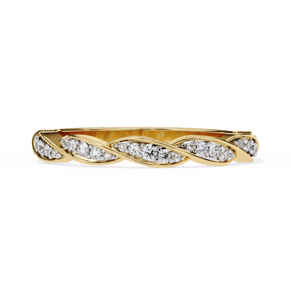 Elsa – 3/4 Twisted Diamond Band