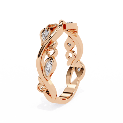 Vinyet – Vine-Inspired Diamond Band